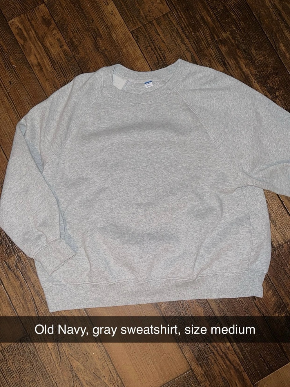 Old Navy Light Gray Women's Crewneck Sweatshirt